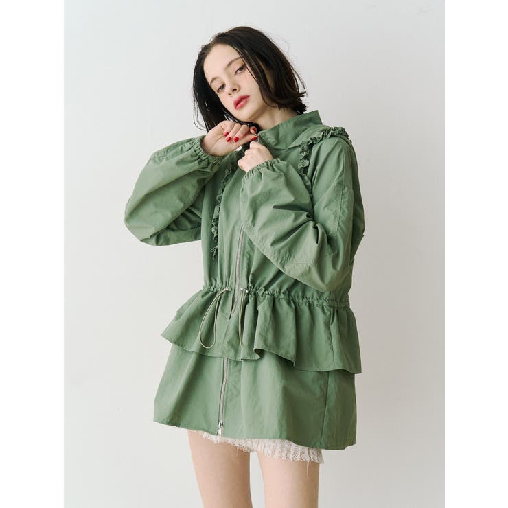 カーキ | フリルマウンテンブルゾン | jouetie