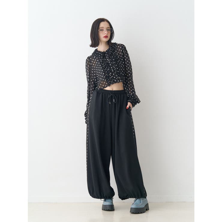 シアーフリルショートブラウス | jouetie | 詳細画像13 