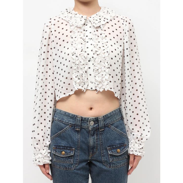 シアーフリルショートブラウス | jouetie | 詳細画像20 