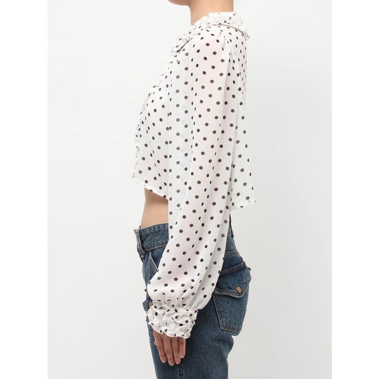 シアーフリルショートブラウス | jouetie | 詳細画像21 