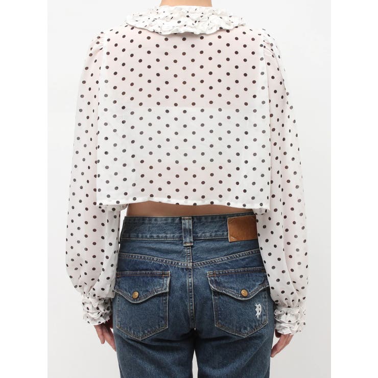 シアーフリルショートブラウス | jouetie | 詳細画像22 