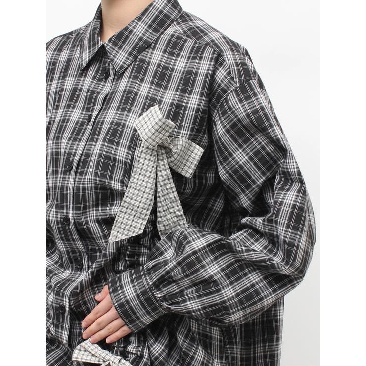 ギャザーリボンルーズシャツ | jouetie | 詳細画像26 