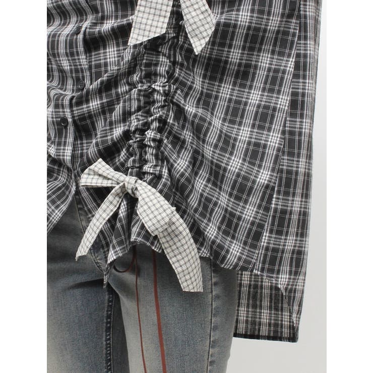 ギャザーリボンルーズシャツ | jouetie | 詳細画像27 