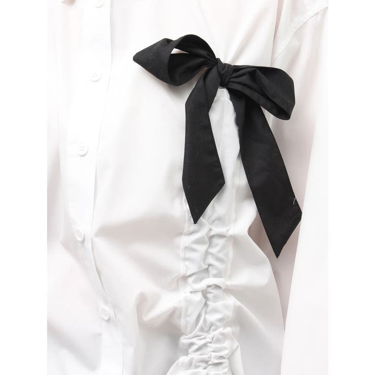 ギャザーリボンルーズシャツ | jouetie | 詳細画像31 