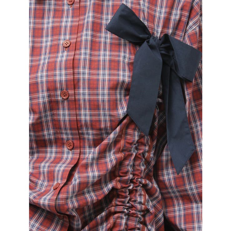 ギャザーリボンルーズシャツ | jouetie | 詳細画像32 