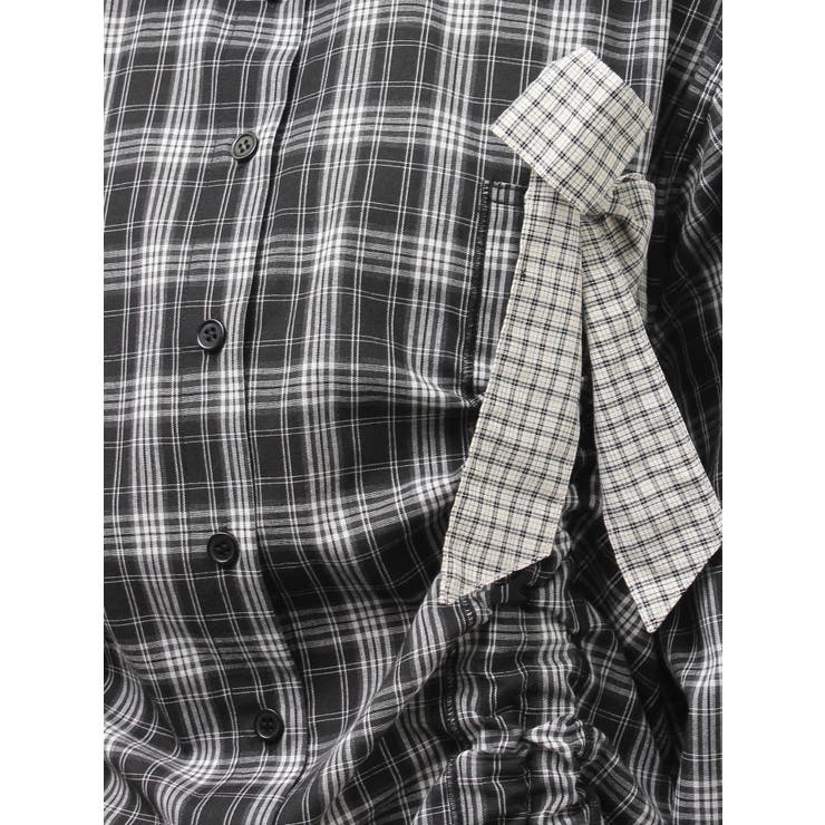 ギャザーリボンルーズシャツ | jouetie | 詳細画像33 