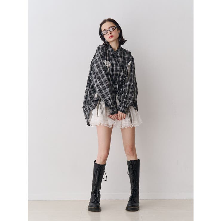 ギャザーリボンルーズシャツ | jouetie | 詳細画像7 