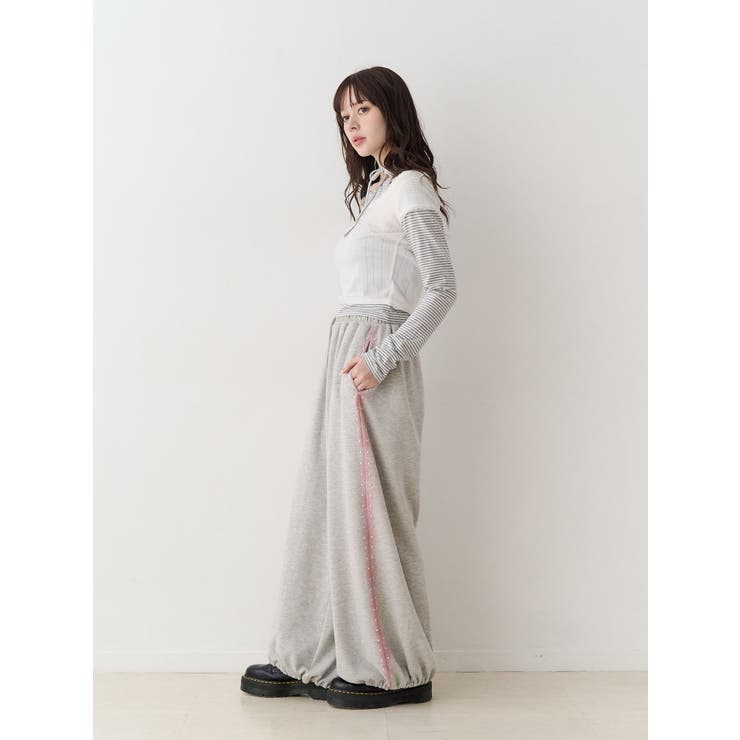 バレルレッグルーズスタッズパンツ【セットアップ対応】 | jouetie | 詳細画像12 
