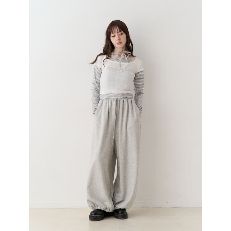 バレルレッグルーズスタッズパンツ【セットアップ対応】 | jouetie | 詳細画像13 