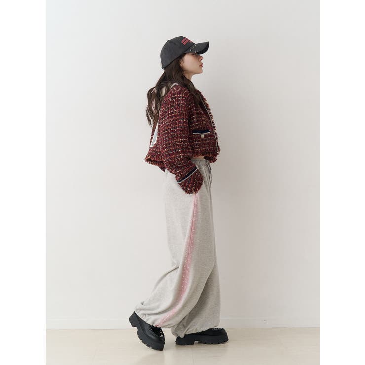 バレルレッグルーズスタッズパンツ【セットアップ対応】 | jouetie | 詳細画像19 