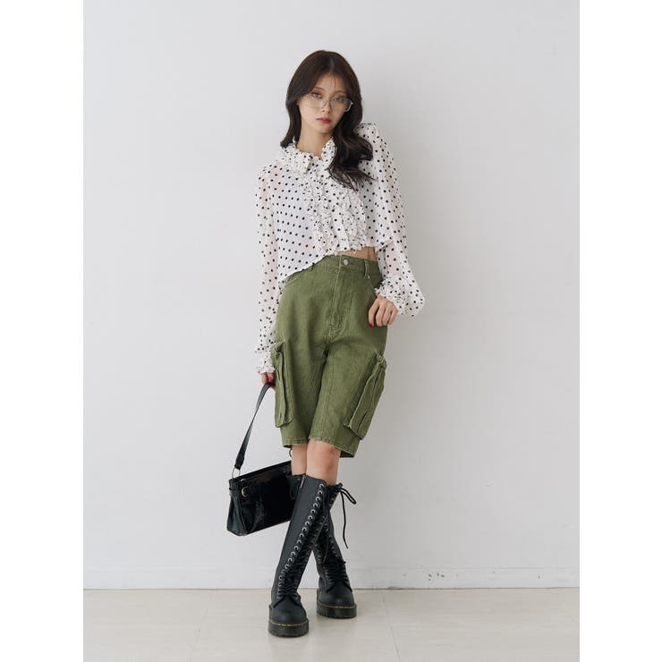 カーゴカプリパンツ | jouetie | 詳細画像3 