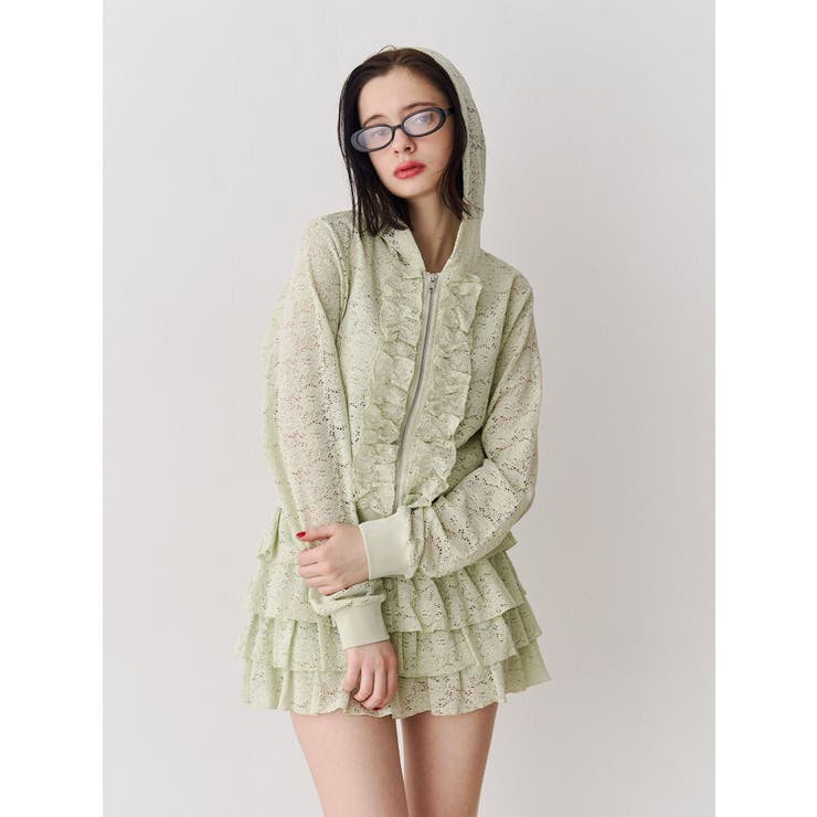 レースティアードミニスカート【セットアップ対応】 | jouetie | 詳細画像10 