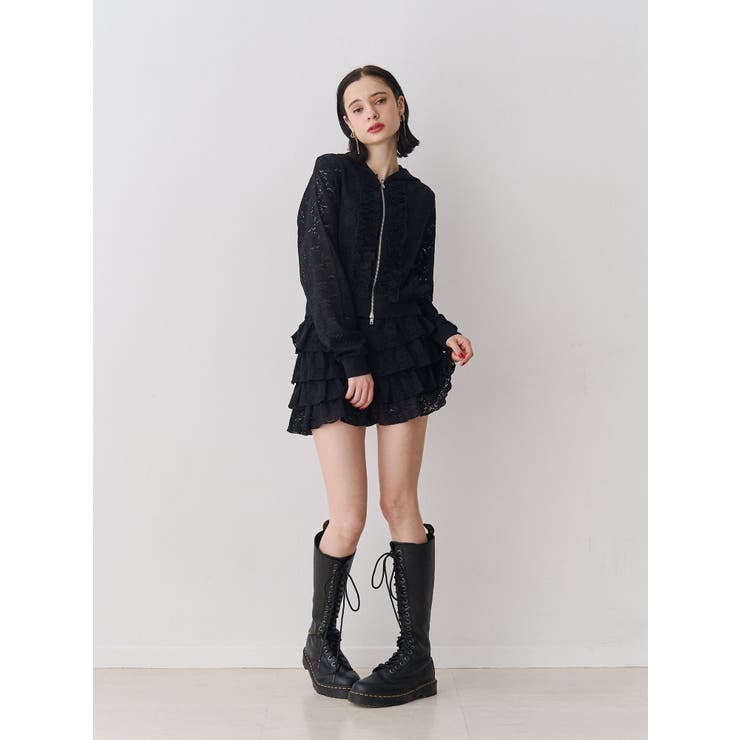 レースティアードミニスカート【セットアップ対応】 | jouetie | 詳細画像19 