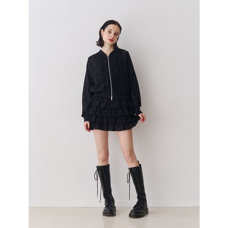 レースティアードミニスカート【セットアップ対応】 | jouetie | 詳細画像20 