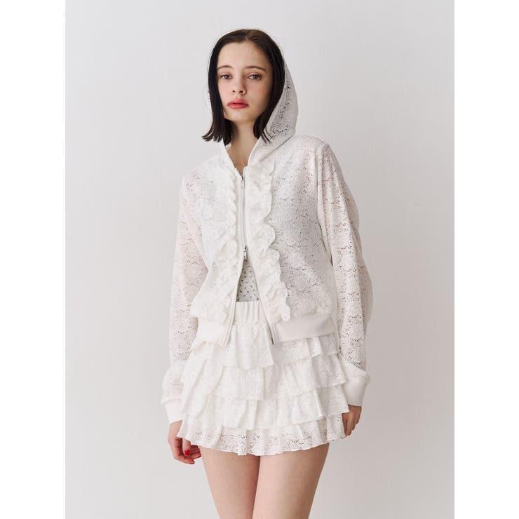 レースティアードミニスカート【セットアップ対応】 | jouetie | 詳細画像3 