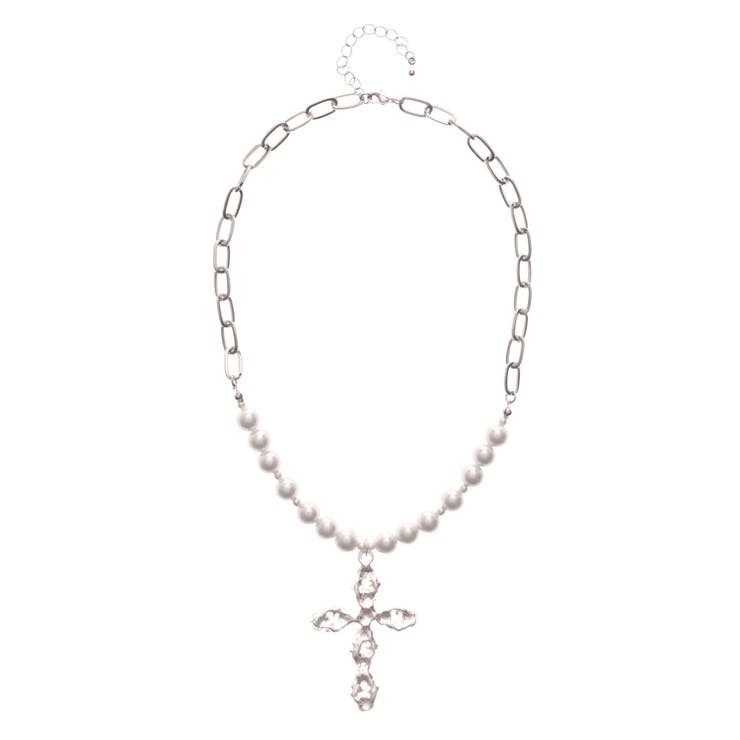 クロスモチーフパールネックレス | jouetie | 詳細画像2 