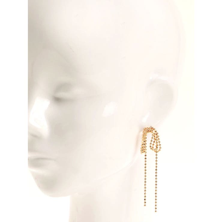 ボールチェーンリボンピアス | jouetie | 詳細画像5 