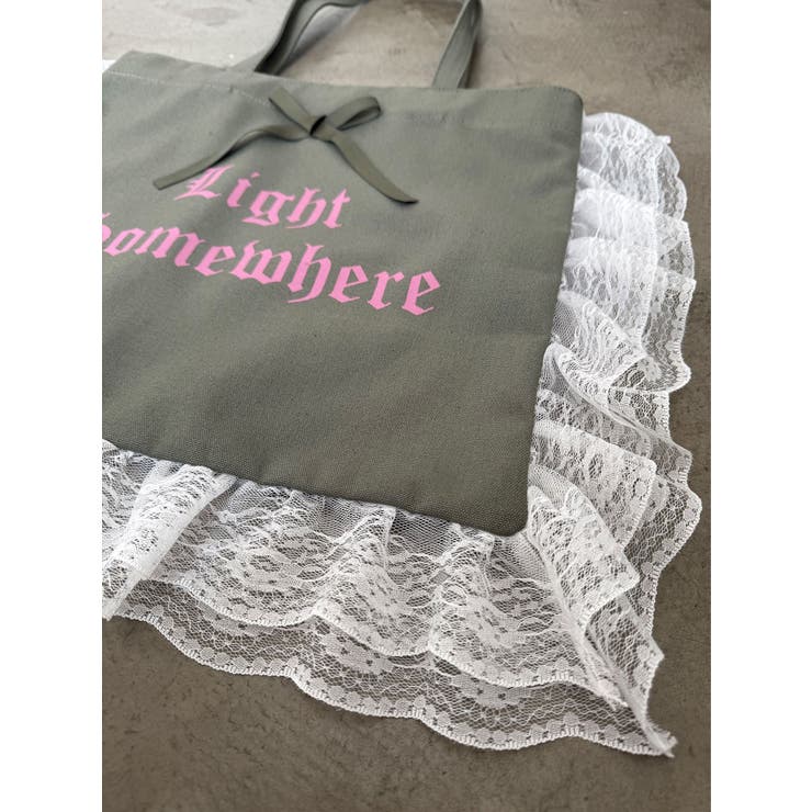 ロゴレースフリルトートバッグ | jouetie | 詳細画像10 