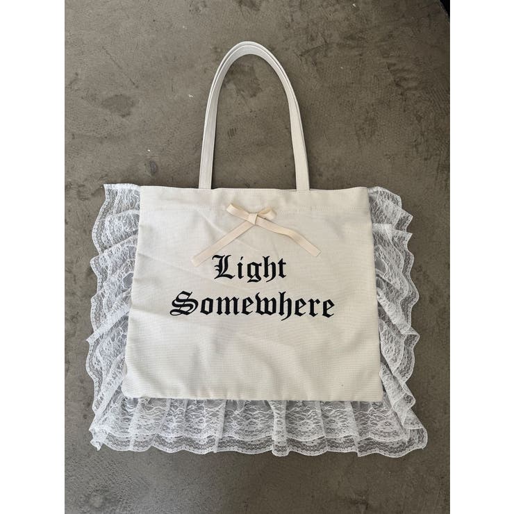 ロゴレースフリルトートバッグ | jouetie | 詳細画像11 