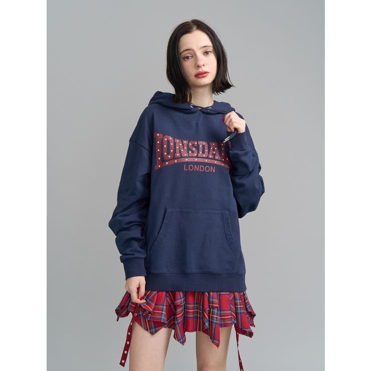 【LONSDALE×jouetie】スタッズBIGフーディー | jouetie | 詳細画像6 