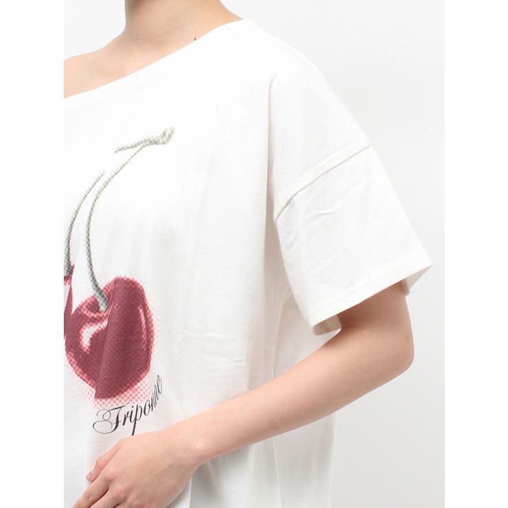 チェリーワンショルルーズTシャツ | jouetie | 詳細画像34 