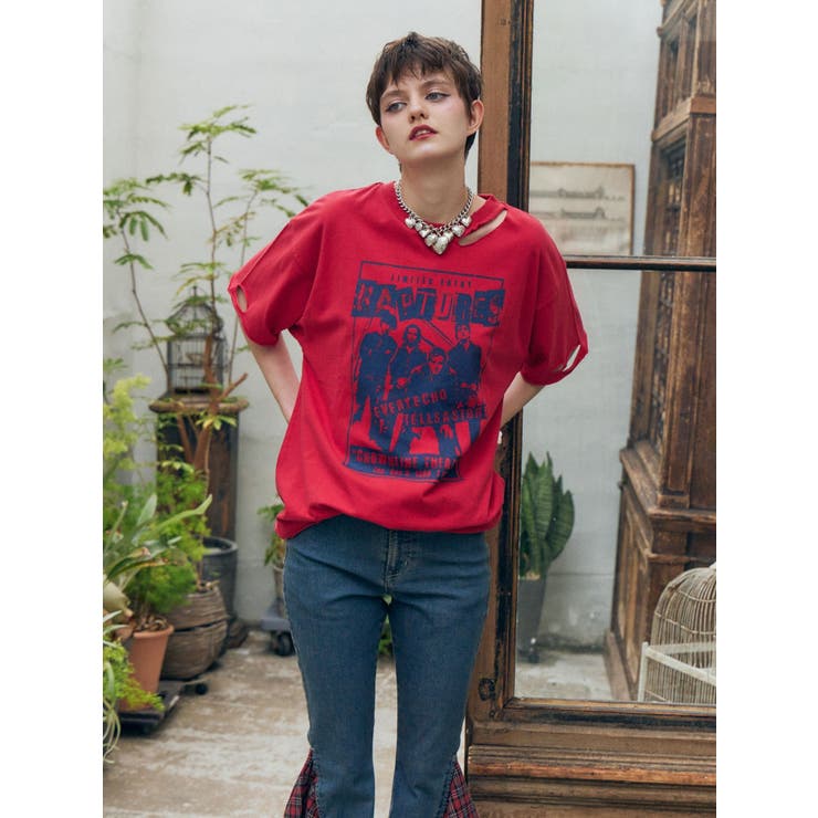 グランジダメージTシャツ | jouetie | 詳細画像13 