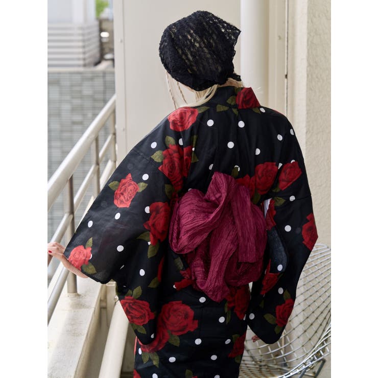 ボルドー | シワ兵児帯 | jouetie