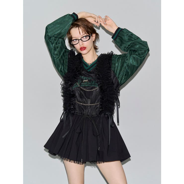 【LONSDALE×jouetie】Vネックチュニックワンピース | jouetie | 詳細画像2 