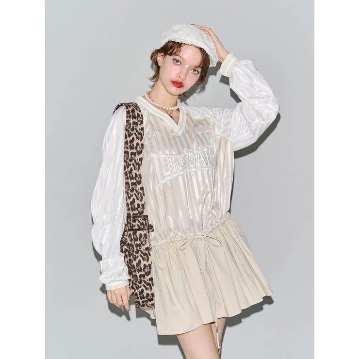 アイボリー | 【LONSDALE×jouetie】Vネックチュニックワンピース | jouetie