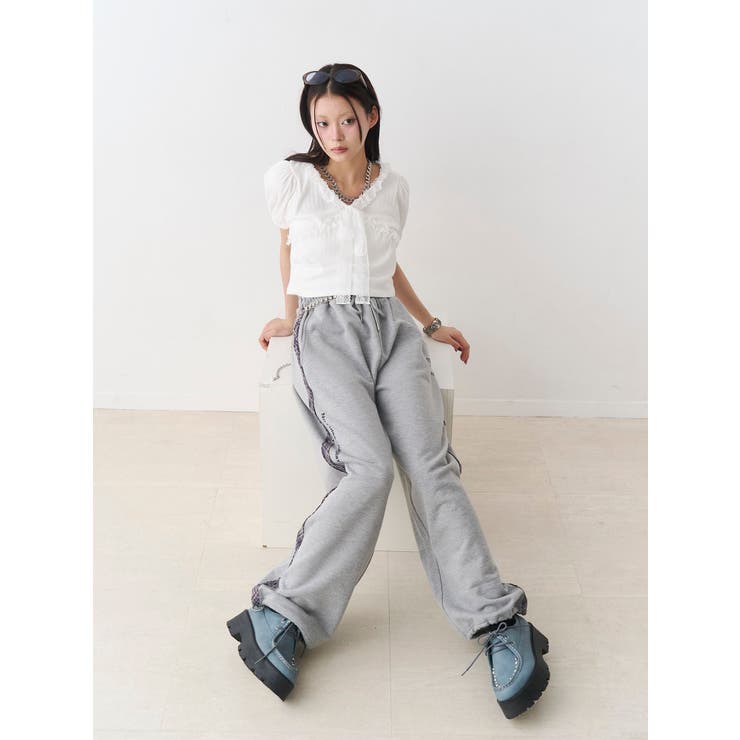 ロゴルーズスウェットパンツ | jouetie | 詳細画像24 
