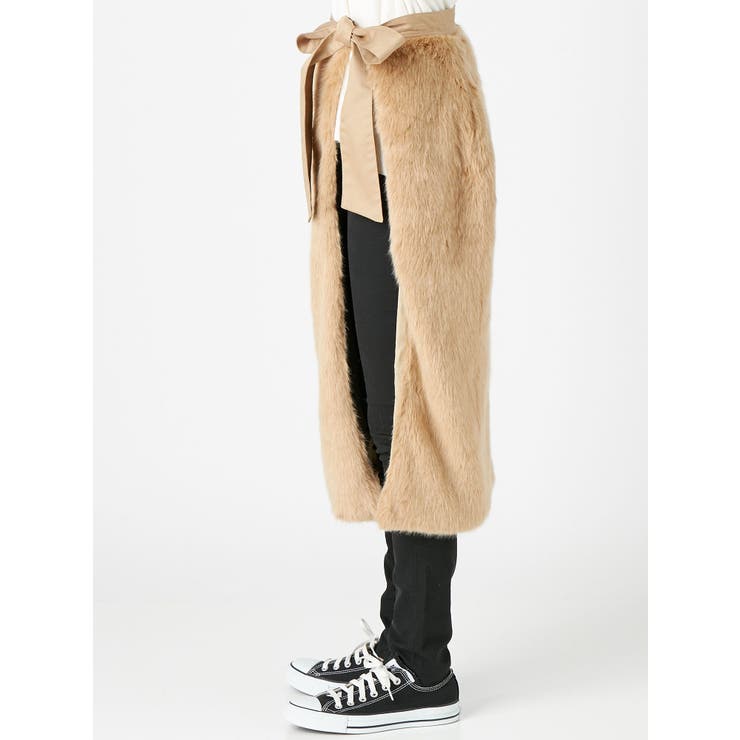 フェイクファーラップスカート[品番：MKSW0015016]｜Ungrid（アン  