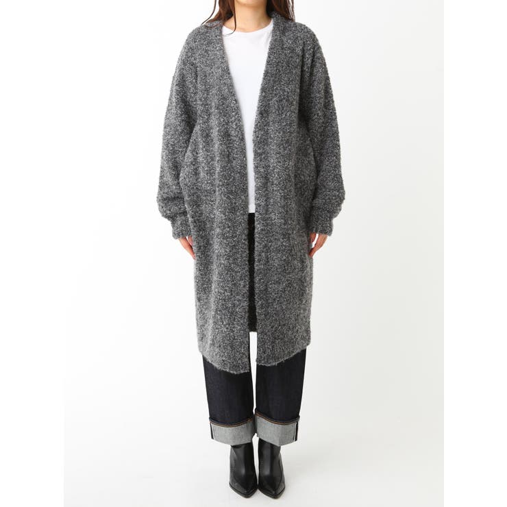 Ungrid - 新品 ブークレニットロングカーデ ブークレニットロングカーデ[品番：MKSW0015747]｜Ungrid（アン