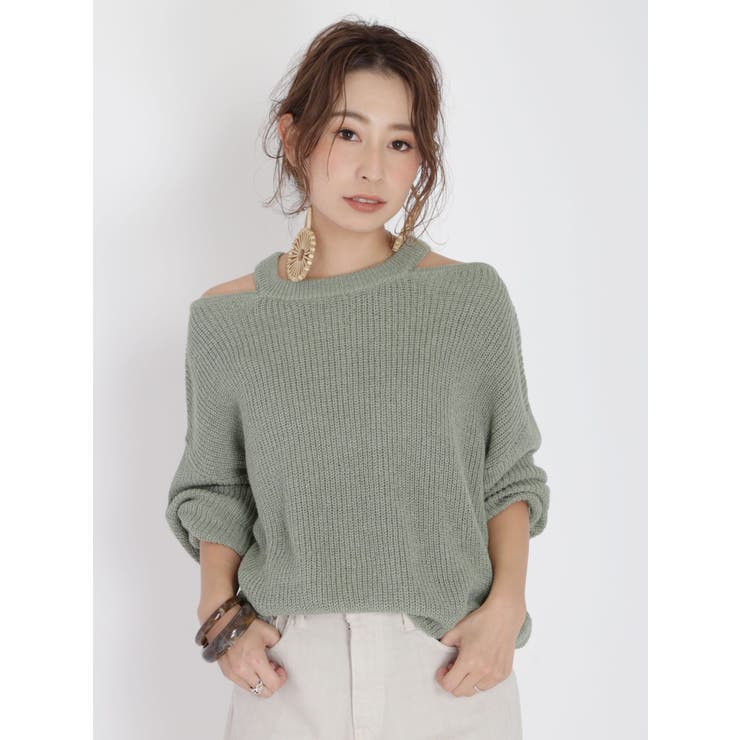 Ungrid♡ショルダーオープンニット ショルダーオープンニット[品番：MKSW0015915]｜Ungrid（アングリット