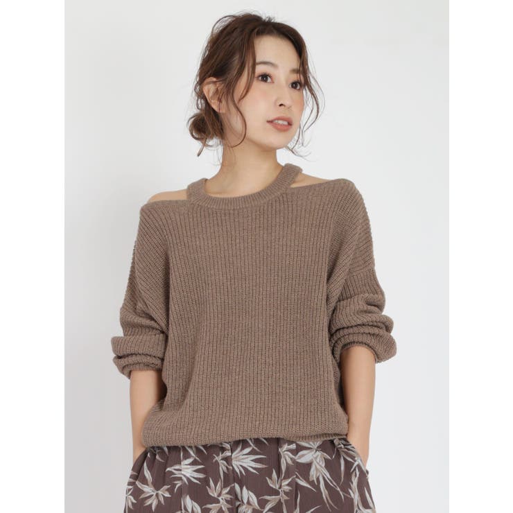 Ungrid♡ショルダーオープンニット ショルダーオープンニット[品番：MKSW0015915]｜Ungrid（アングリット