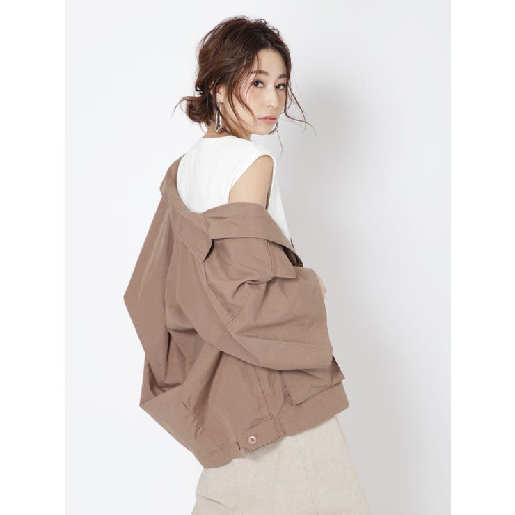 Ungrid - Ungrid ハーフスリーブルーズミリタリーブルゾン  新品タグ付き Ungrid - 完売! Ungrid アングリッド ハーフスリーブルーズ