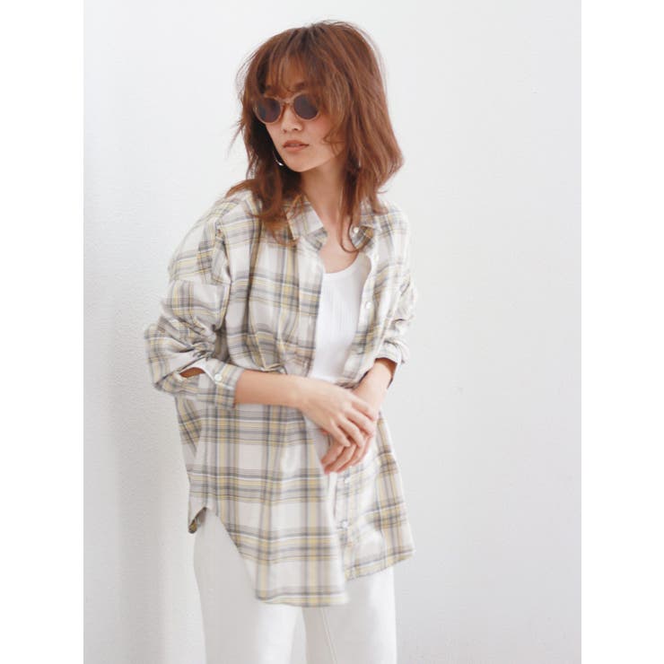 ビエラルーズチェックシャツ SLOBE IENA｜ビエラチェックルーズシャツ | Rakuten Fashion