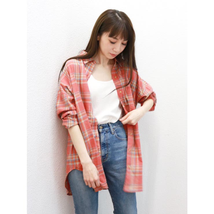 ビエラルーズチェックシャツ SLOBE IENA｜ビエラチェックルーズシャツ | Rakuten Fashion