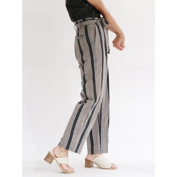 B00475 Ungrid(アングリッド) エルビスストライプタックパンツ