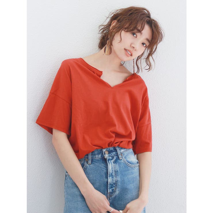 Ungrid - Ungrid ネックカットハーフスリーブTee ブラック グリーン セット 新品 Ungrid - Ungrid ネックカットハーフスリーブTee ブラック