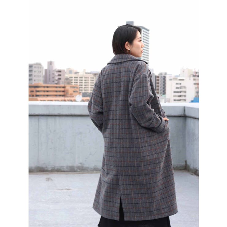 Ungrid（アングリッド）の「チェックロングコート（チェスターコート）」 - WEAR