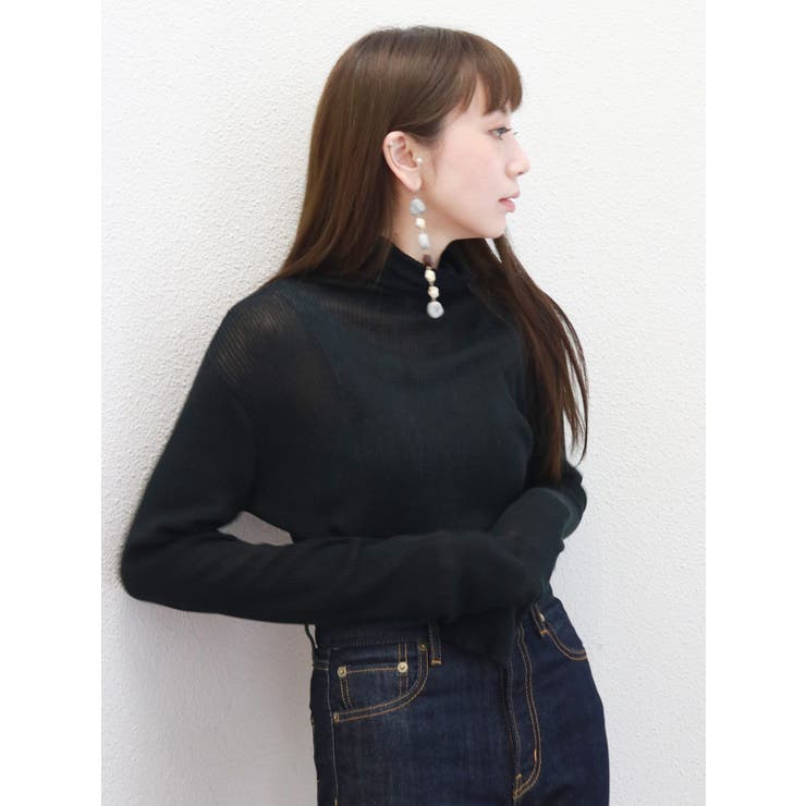 シースルータートルニット[品番：MKSW0021481]｜Ungrid（アングリット