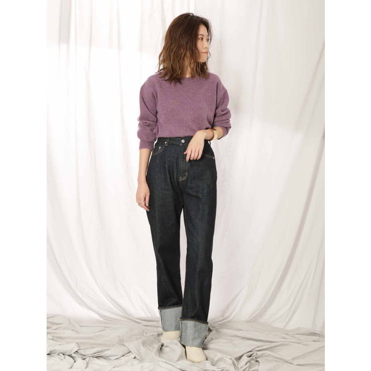 B00196 アングリッドUngrid セルヴィッチダメージストレート B00196 アングリッドUngrid セルヴィッチダメージストレート