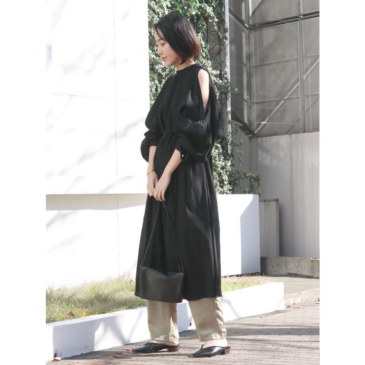 ショルダースリット楊柳ワンピース[品番：MKSW0028049]｜Ungrid