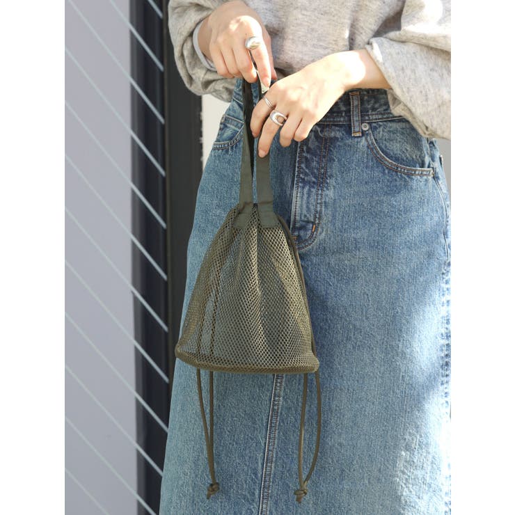 メッシュ巾着BAG[品番：MKSW0027829]｜Ungrid（アングリット）の