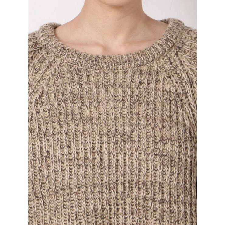 ミックスヤーンクルーネックニット[品番：MKSW0032687]｜Ungrid（アン