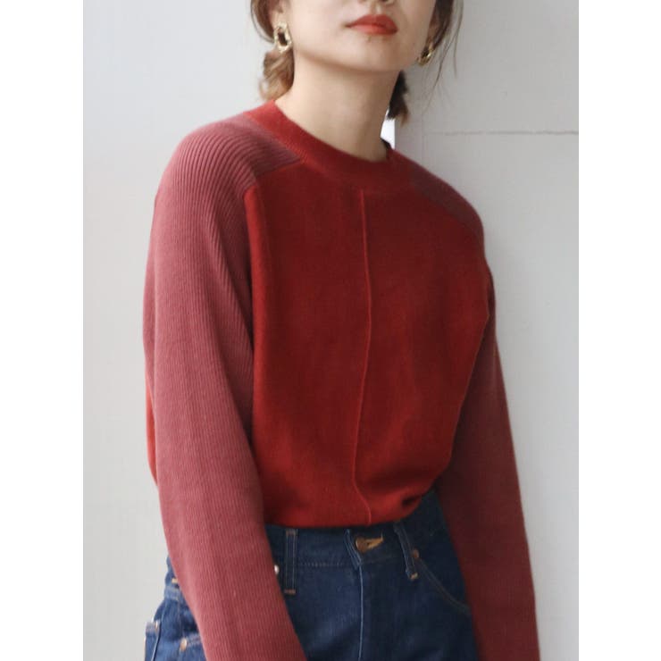 スリーブバイカラーニット 品番 Mksw Ungrid アングリット のレディースファッション通販 Shoplist ショップリスト