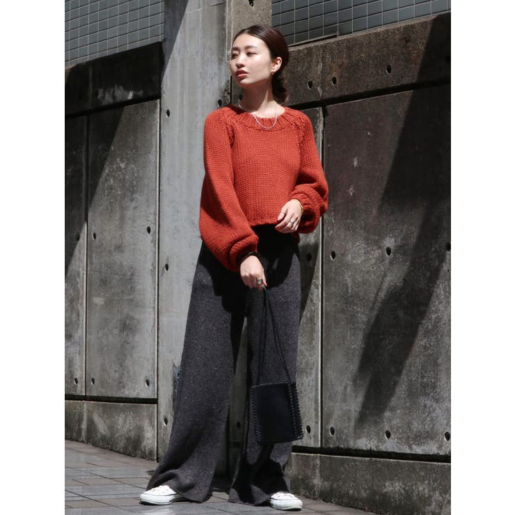 スリーブボリュームショートニット[品番：MKSW0033077]｜Ungrid（アン