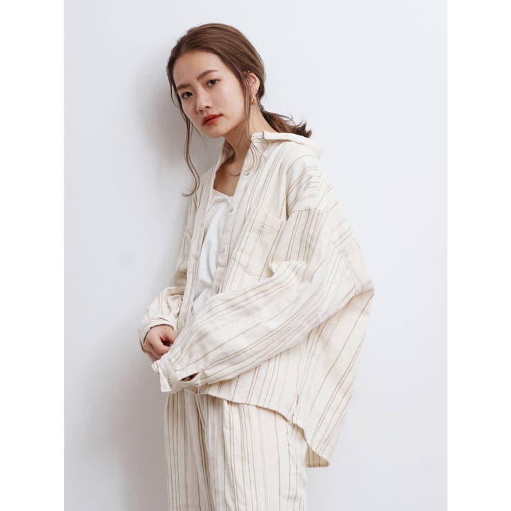 ストライプルーズシャツ | Ungrid | 詳細画像5 