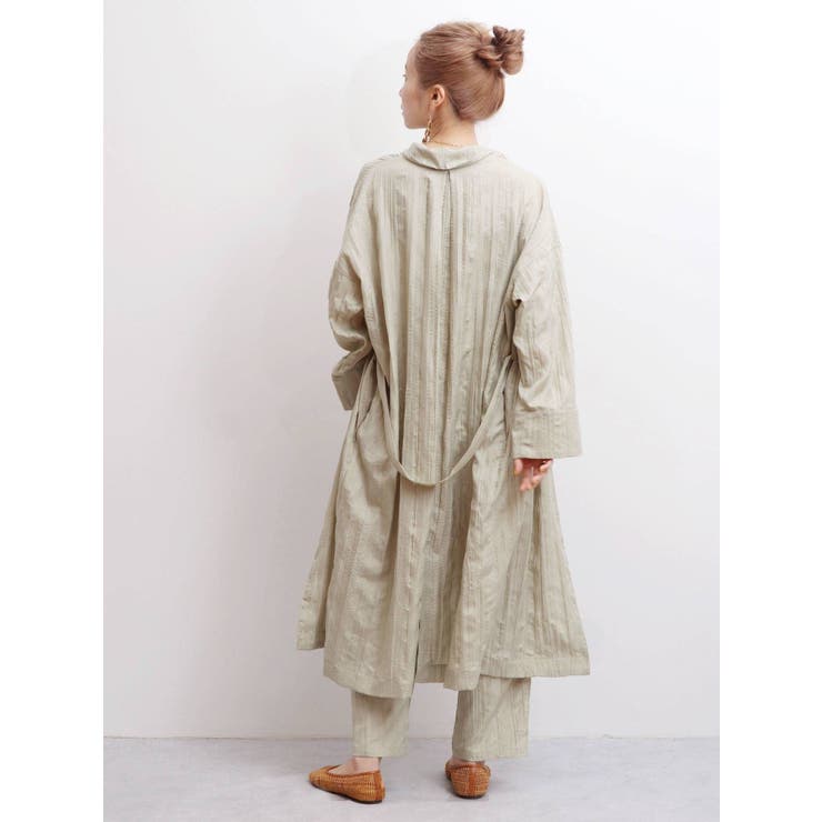 ククリ　CUCURI ロングガウン kujaku] (クジャク) C-465 layered long coat | Clique Tokyo