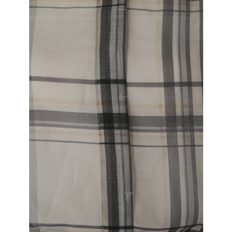 シアーチェックノーカラーシャツ | Ungrid | 詳細画像16 